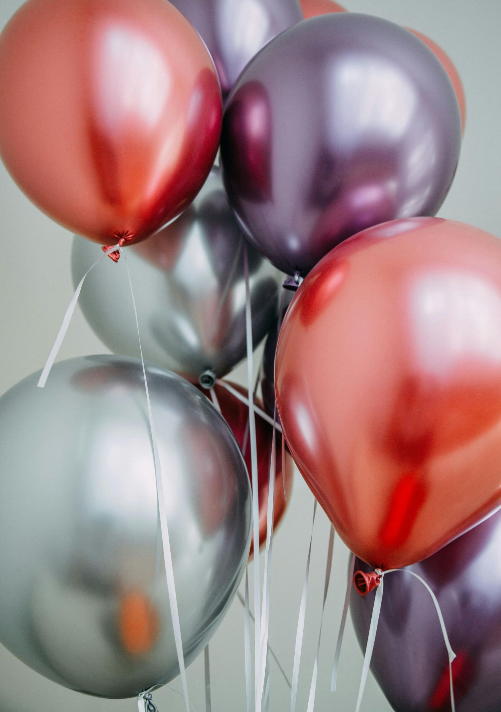 Globos de colores para una fiesta de cumpleaños